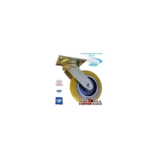 4"x2" Maintenance Free Swivel Caster, 900 lbs Capacity